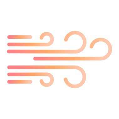 rüzgar ikonu vektör illüstrasyonu