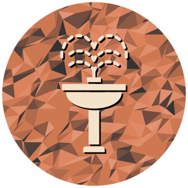 Bir ağaç simgesinin vektör illüstrasyonu