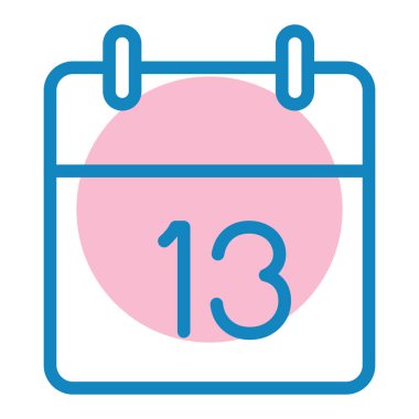 Takvim simgesi vektör illüstrasyonu