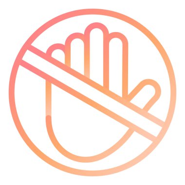 Dokunma ona. Web simgesi basit illüstrasyon