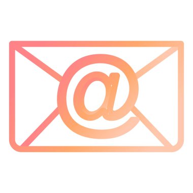 E-posta. Web simgesi basit illüstrasyon 