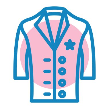 Üniforma Web simgesi basit illüstrasyon