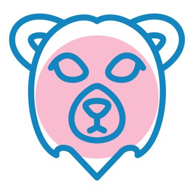 Düz vektör simge ayı