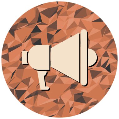 Megafon. Web simgesi basit tasarım