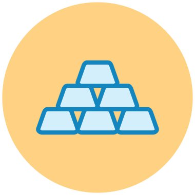 Altın külçeler. Web simgesi