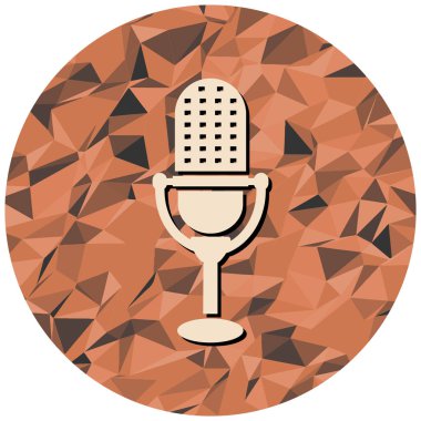 mikrofon simgesi. vektör illüstrasyonu