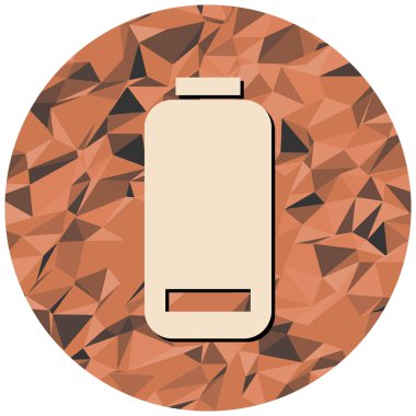 Bir şişe simgesinin vektör illüstrasyonu