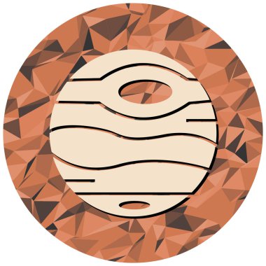 Yabancı gezegen. vektör illüstrasyonu