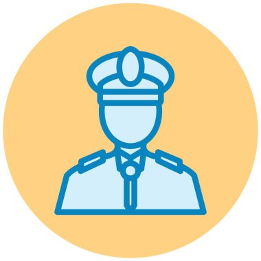 Polis memuru. Web simgesi