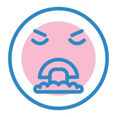 Yüz ifadesi vektör illüstrasyonu