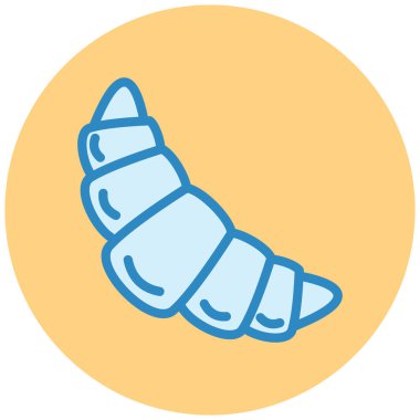 Ay çöreği. Web simgesi basit illüstrasyon