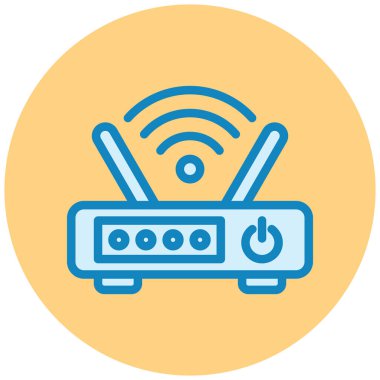 Wi-fi yönlendirici. Basit resimleme