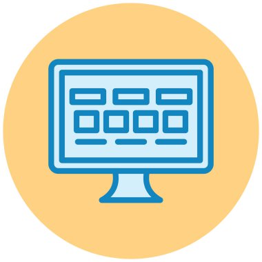 Vektör illüstrasyonu, simge ögesi arkaplanı