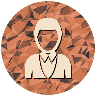 avatar. Web simgesi basit illüstrasyon