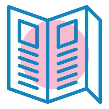 Kitap. Web simgesi basit illüstrasyon