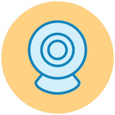 Web kamerası. Web simgesi basit illüstrasyon