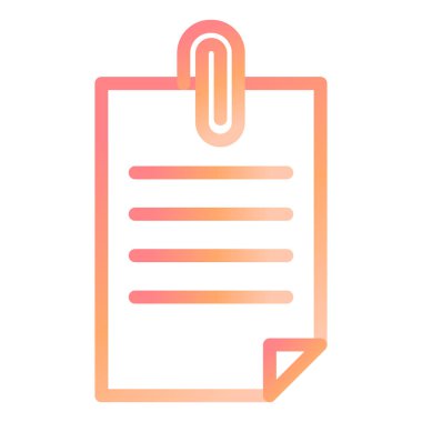 Yapışkan Not düz vektör simgesi