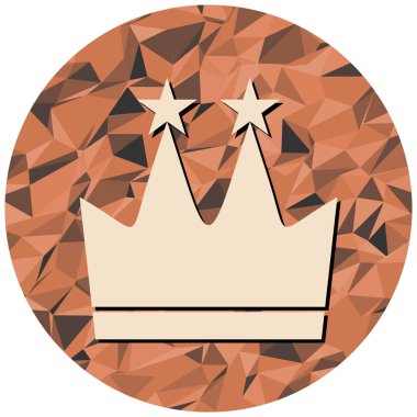 taç simgesi vektör illüstrasyonu