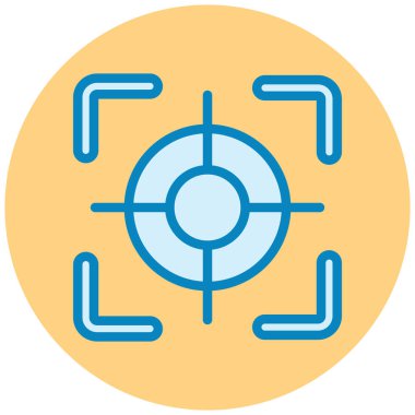 Hedef. Web simgesi basit illüstrasyon