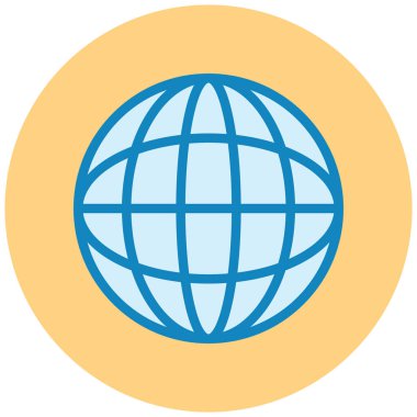 küresel ağ. Basit resimleme