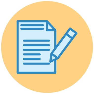 Belge. Web simgesi basit illüstrasyon