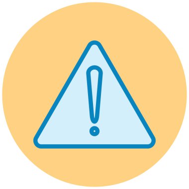 uyarı işareti simgesi, vektör illüstrasyonu