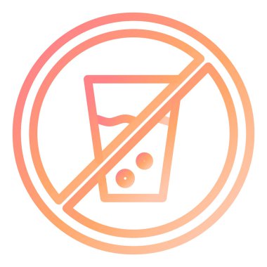 İçki ikonu yok. Beyaz arkaplanda izole edilmiş web tasarımı için hiçbir bira vektör simgesi yok