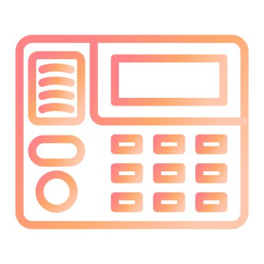 Güvenlik Paneli. Web simgesi basit illüstrasyon 