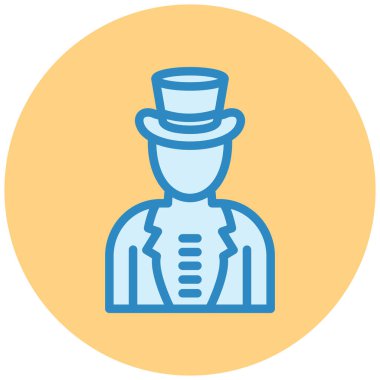 Şapkalı adamın vektör çizimi 