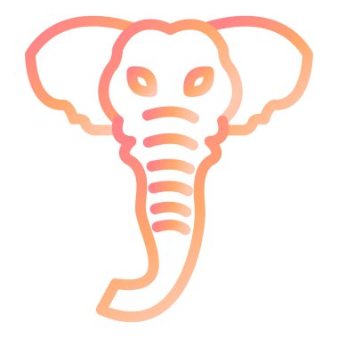 Fil. Web simgesi basit illüstrasyon 