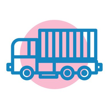 Kamyon. Web simgesi basit illüstrasyon