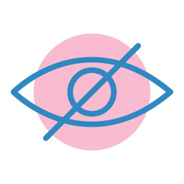 Göz vektör satırı simgesi