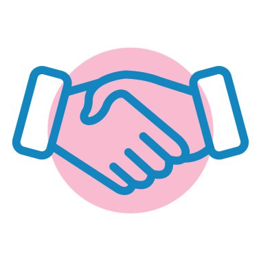 El sıkışma simgesi vektör illüstrasyonu