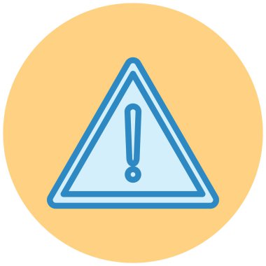 uyarı işareti simgesi, vektör illüstrasyonu