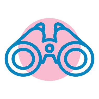 Dürbün. Web simgesi basit illüstrasyon