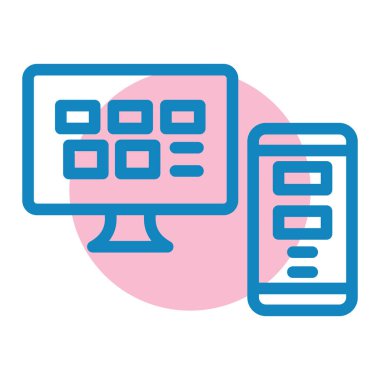 Gadget simgesinin vektör illüstrasyonu