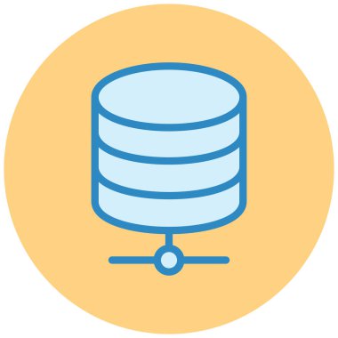 veritabanı. Web simgesi basit tasarım