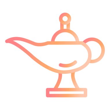 Yağ lambası. Web simgesi basit illüstrasyon 