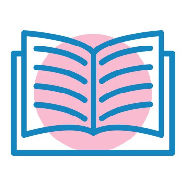 Kitap. Web simgesi basit illüstrasyon