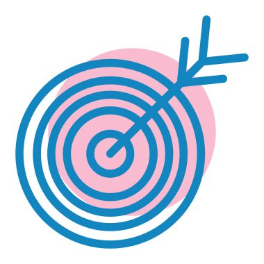 Hedef. Web simgesi basit illüstrasyon