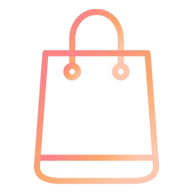 Alışveriş Torbası. Web simgesi basit illüstrasyon 