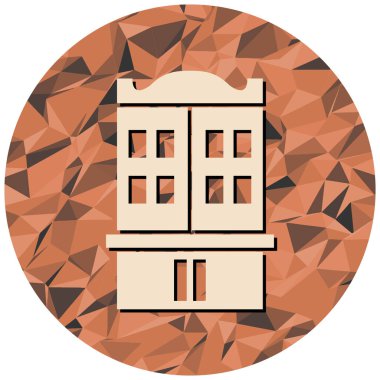 Ev. Web simgesi basit illüstrasyon