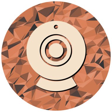 Kamera. Web simgesi basit illüstrasyon