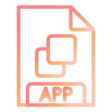 dosya biçimi simgesi, vektör illüstrasyonu