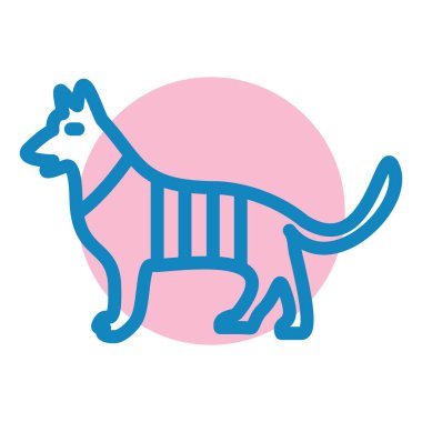 Köpek simgesinin vektör illüstrasyonu