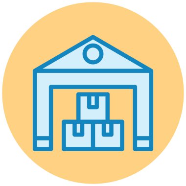 Teslimat. Web simgesi basit illüstrasyon