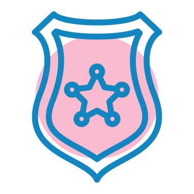 kalkan ikon vektör illüstrasyonu