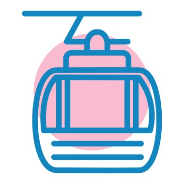 tren. Web simgesi basit illüstrasyon