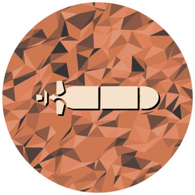 torpido simgesi, vektör illüstrasyonu basit tasarım