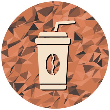 Kahve fincanı ikonu. Beyaz arkaplanda izole edilmiş web tasarımı için sıcak içecek vektör simgelerinin izometriği